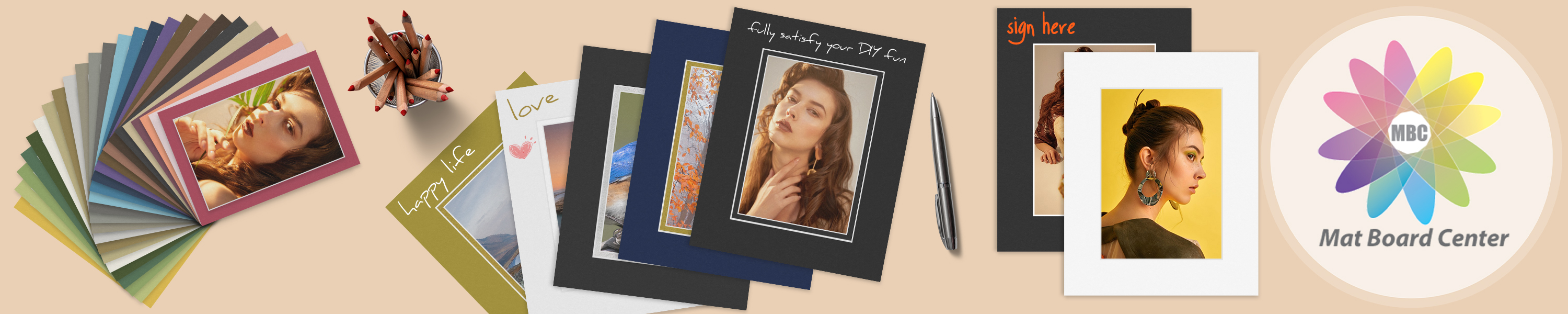 Mat Board Center Collage Frame