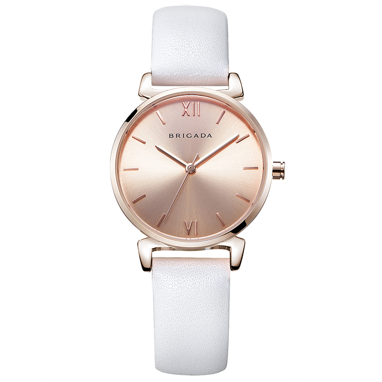 BRIGADA Women's Watches Elegant Watches for Women Waterproof Leather Strap Quartz Ladies Watches　並行輸入 : BRIGADA: women watches