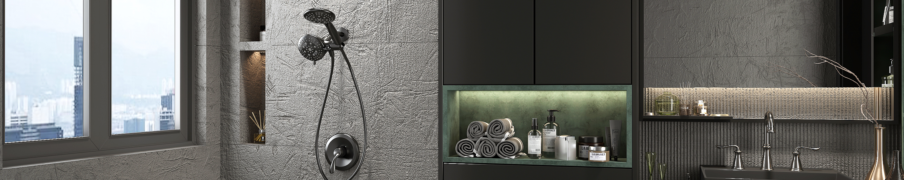 DAYONE Shower Faucet with Handheld Sprayer