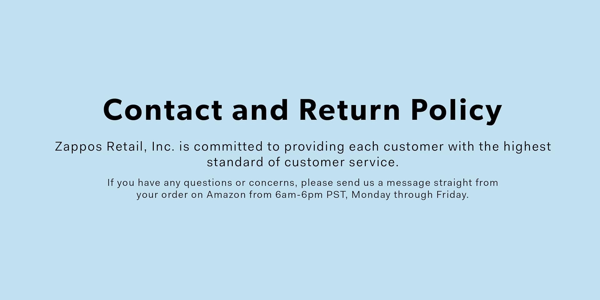 Zappos Return Policy