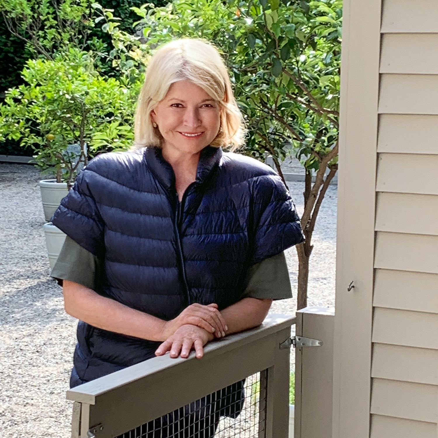 martha stewart short sleeve puffer jacket