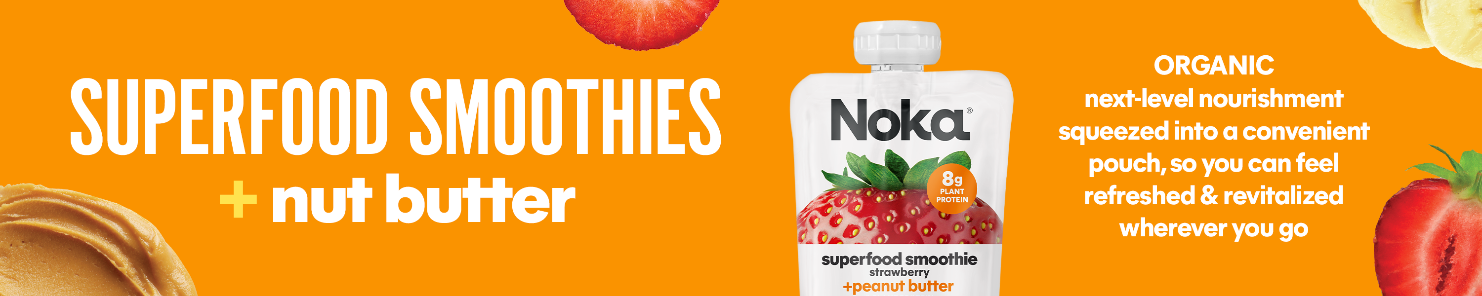Noka Superfood Snacks Nut Butter Smoothies
