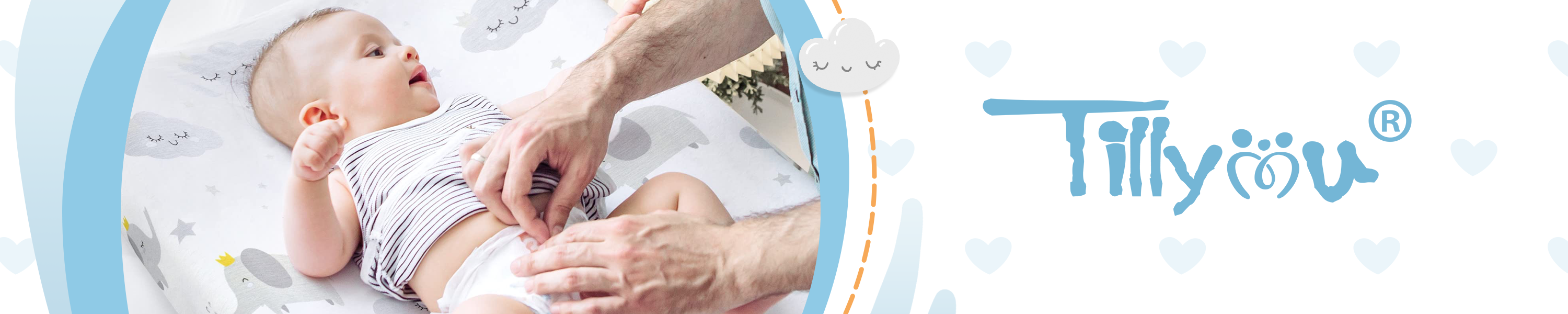 TILLYOU Diaper Changing Pad Cover & Liner