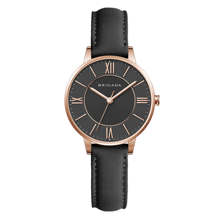 BRIGADA Women's Watches Elegant Watches for Women Waterproof Leather Strap Quartz Ladies Watches　並行輸入 : BRIGADA: women watches