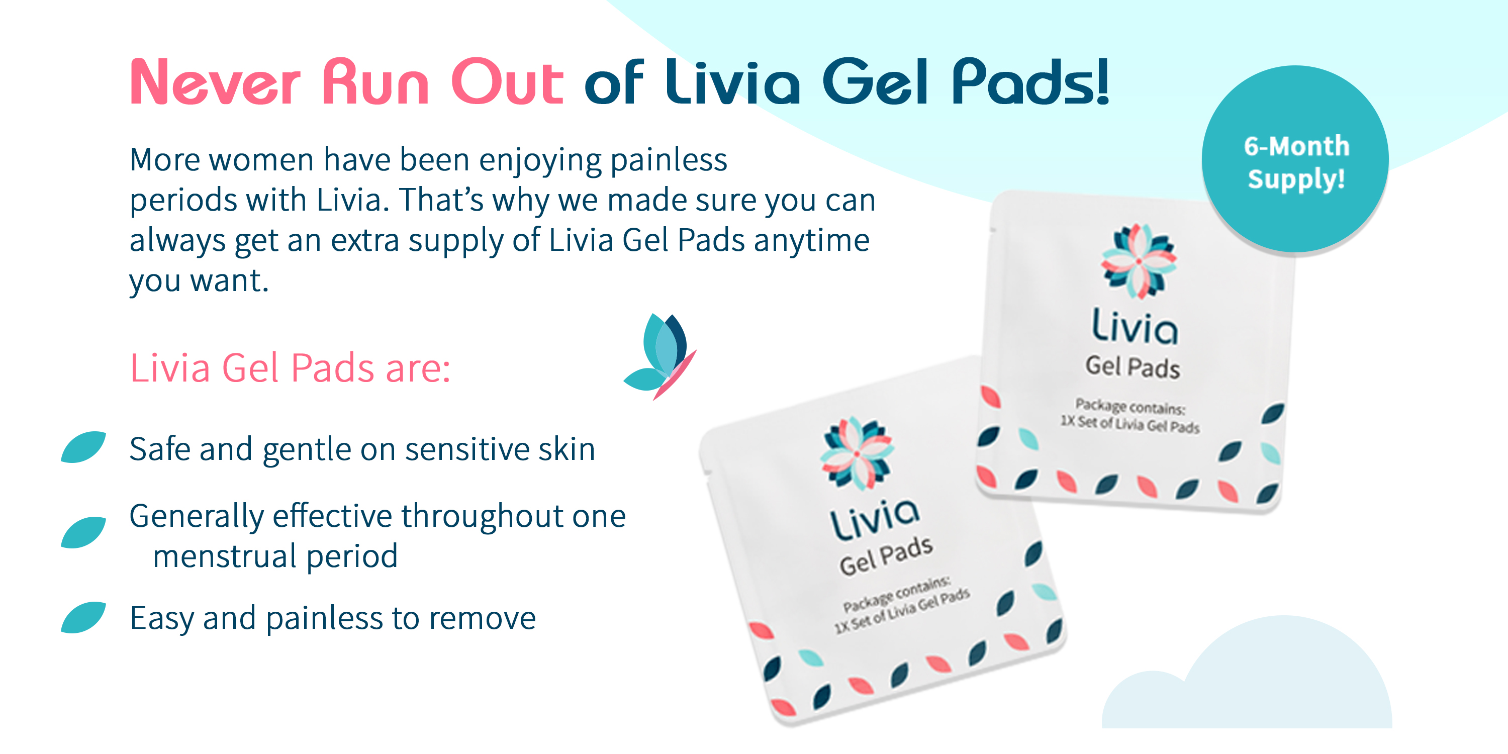 Livia The DrugFree Off Switch for Menstrual Pain Gel Pads