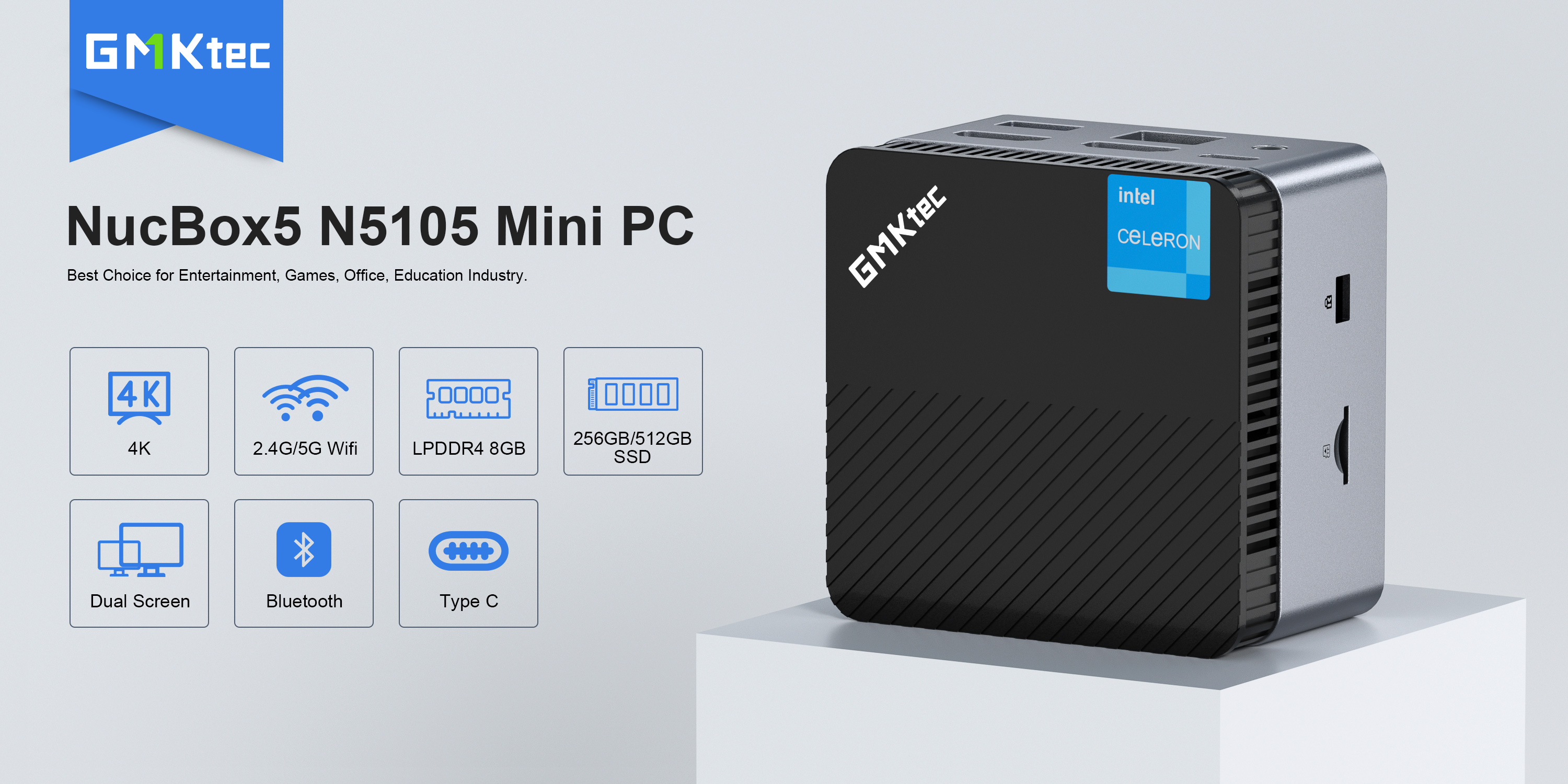 【新品未開封】ミニPC NucBox5 8GB/128GB Win11Pro Amazon.co.jp: GMKtec Nucbox5 Pro Mini PC Windows 11 Pro ミニ