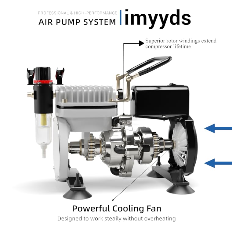 imyyds AIRBRUSH COMPRESSOR SYSTEM