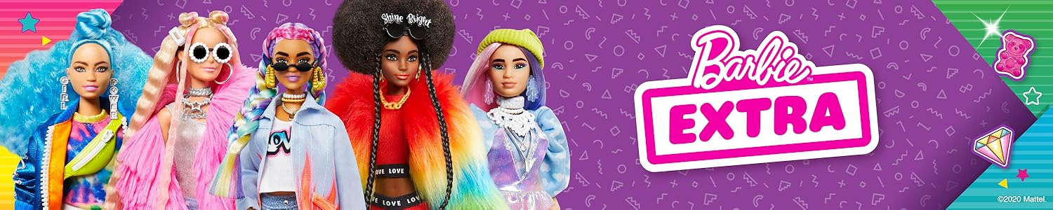 barbie extra doll rainbow braids
