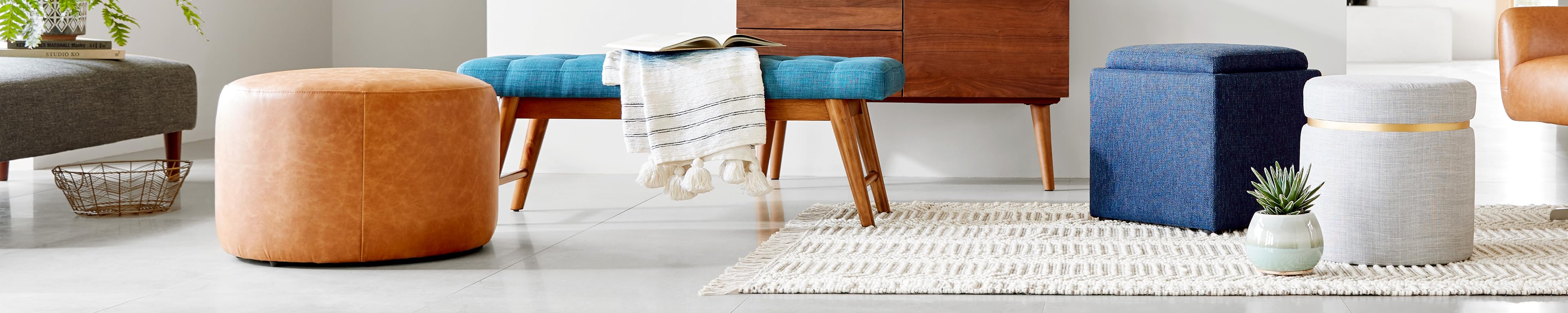 Amazon.ca Rivet Ottomans + Benches