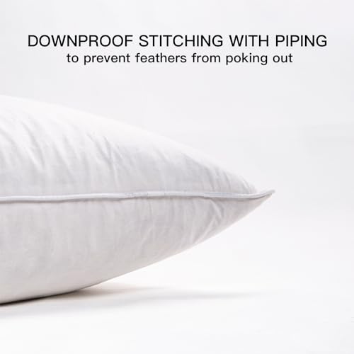 ANT-HOME 20"x20" Pillow Inserts Soft Feather Pillow Set of 2 Indoor Decorative Sofa Down Pillows Bed Pillows Couch Pillow - Image 5