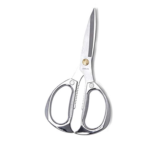 KISTARCH Kitchen Scissors 7.5inches Purpose Shears, Easy Clean Stainless Steel Kitchen Scissors with Zinc Alloy Handle-Heavy Duty Kitchen Shears for Chicken, Meat, Food, Vegetables，BBQ etc. (Silver)… - Image 8