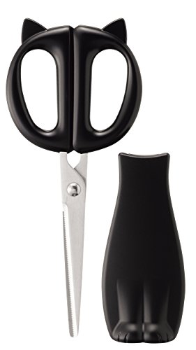 Kai Corporation DH2721 Kitchen Scissors, Nyammy with Case, Made in Japan