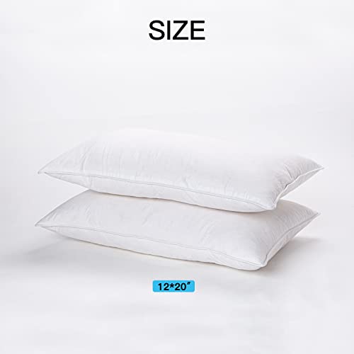 ANT-HOME 20"x20" Pillow Inserts Soft Feather Pillow Set of 2 Indoor Decorative Sofa Down Pillows Bed Pillows Couch Pillow - Image 6