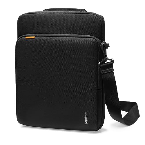 tomtoc 360 Protective Laptop Shoulder Bag Designed for 14-inch New MacBook Pro M3/M2/M1 Pro/Max A2992 A2918 A2779 A2442 2023-2021, Water-Resistant Well-Organized Accessory Sleeve Case with Handle
