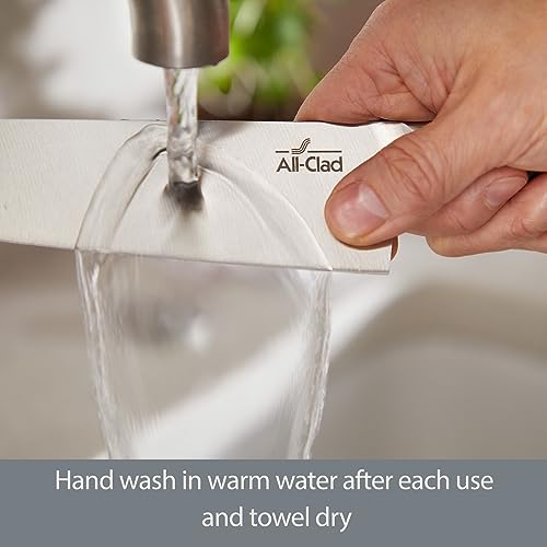 All-Clad Forged Steel Knife Set and Acacia Wood Block 7 Piece Kitchen Knife Set, Knife Block Set, Kitchen Knives - Image 6