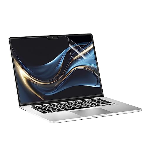 MOSISO 3 Pack High Definition Screen Protector Compatible with MacBook Air 15 inch 2023 Release A2941 M2 Chip with Liquid Retina Display & Touch ID, Anti Fingerprint PET Laptop Screen Filter Film