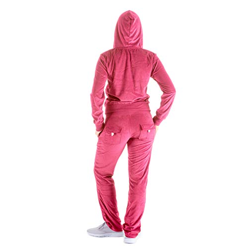 LeeHanTon Womens Jogging Suits Sets Running Velour Outfit Zipper Warm Up 2 Pieces Hoodie and Pant Tracksuit - Image 4