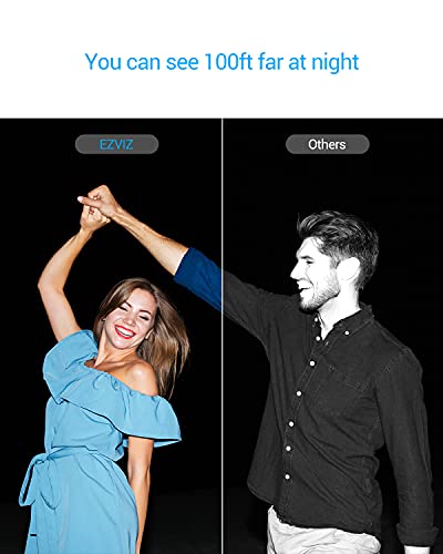 EZVIZ 360 Security Camera Outdoor/Outside, WiFi Cameras for Home Security, Surveillance Camera, No Subscription with Motion Detectio, Color Night Vision, Audio Pick-up, Waterproof, Alexa/Google, 256GB - Image 6