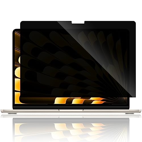 MasiBloom® Privacy Screen protector for MacBook Air 15 Inch 2023 (M2 Chip, A2941) Anti Glare Blue Light Filter Protector Anti Spy Private Security Shield for 15.3 In Mac Air Laptop Computer