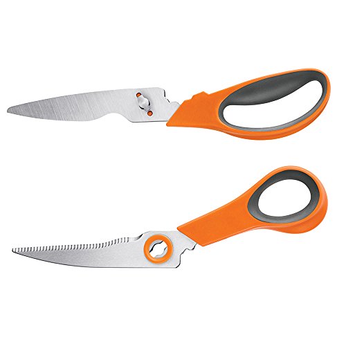 Fiskars All-purpose Kitchen Shears (8 Inch), 510041-1001,Orange - Image 5