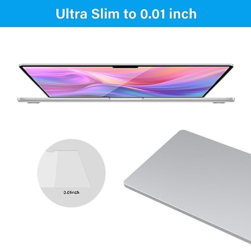 MOSISO Tempered Glass Screen Protector Compatible with MacBook Air 15 inch 2023 Release A2941 M2, Ultra Thin High Definition Screen Filter Film 9H Hardness Anti Fingerprint Laptop Screen Protector - Image 7