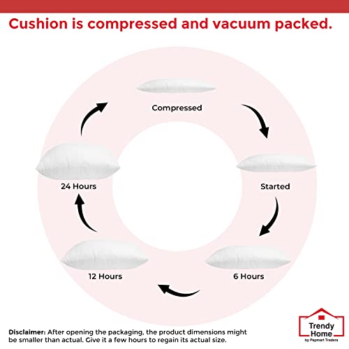 Trendy Home 16x16 Throw Pillow Insert Cushion, Sham Stuffer Hypoallergenic, Decorative Home Outdoor Couch Sofa bed Pillow Filler (Non Woven, 4 Pack) - Image 6