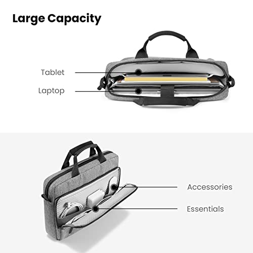 tomtoc 15.6 Inch Laptop Shoulder Bag for 16-inch MacBook Pro M3/M2/M1 Pro/Max A2991 A2780, Multi-Functional Laptop Messenger Bag Briefcase for 15-inch MacBook Air M2/A2941 2023, 15.6-inch Laptops - Image 3