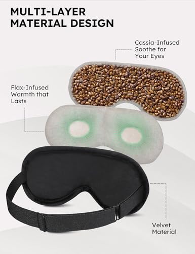 MUSICOZY Heated Eye Mask Sleep Headphones Bluetooth 5.2 Headband Sleeping Headphones Sleep Eye Mask, Wireless Music Earbuds Earphones for Side Sleepers Men Women Cool Gadgets Unique Gifts - Image 8