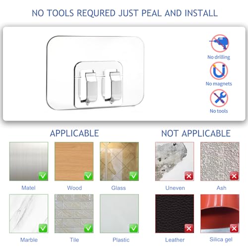 Galetcy Hooks for Outdoor String Lights - 100 Pack with Adhesive Strips - No Damage, No Tools, No Holes, Waterproof and UV-Resistant, Perfect for Christmas and Patio Decor - Image 5