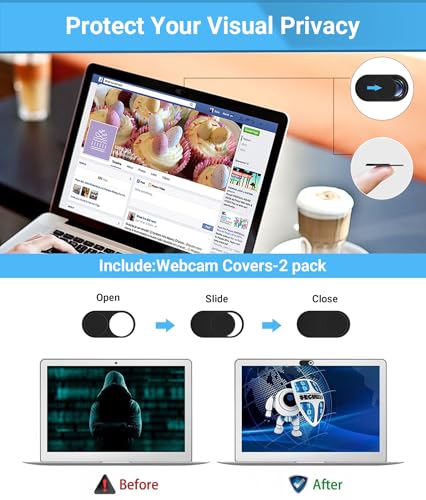 PYS Privacy Screen for MacBook Air 15 Inch (2023,M2) - Magnetic Laptop Privacy Filter with Camera Cover Slide and Anti-Glare Protector, Easy On/Off Anti-Blue Light Privacy Screen Protector - Image 3