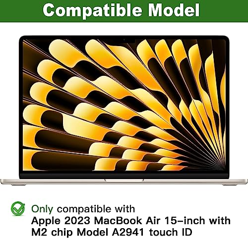 LILIONGTH (2-Pack 15.3 inch Anti-Blue Light Screen Protector Compatible with Apple 2023 MacBook Air Laptop M2(A2941), Anti-Glare Anti-Blue Light 15-inch Laptop Screen Protector - Image 3