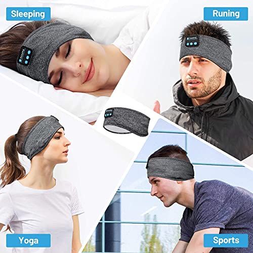 Perytong Sleep Headphones Wireless • Bluetooth Sports Headband Headphones • with Ultra-Thin HD Stereo Speakers • Perfect for Sleeping,Workout,Jogging,Yoga,Insomnia, Air Travel, Meditation • Grey - Image 7