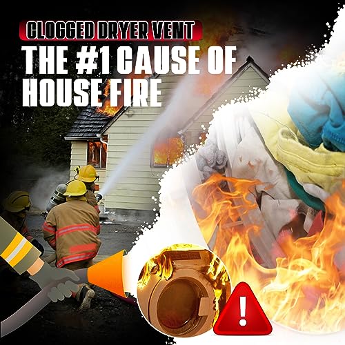 Sealegend 30 Feet Dryer Vent Cleaner Kit All-Round Dryer Vent Cleaning Kit Lint Remover Contains Flexible Rods and a Synthetic Brush Head - Image 7