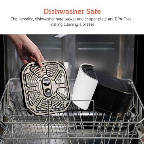 COSORI Air Fryer 4 Qt, 7 Cooking Functions Airfryer, 150+ Recipes on Free App, 97% less fat Freidora de Aire, Dishwasher-safe, Designed for 1-3 People, Lite 4.0-Quart Smart Air Fryer, White - Image 7