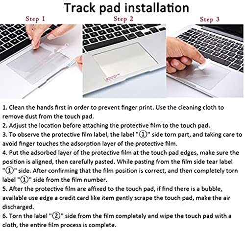 Se7enline Compatible with MacBook Air 15 inch Trackpad Cover Touchpad Protector Unti-Scratch Smooth Surface Unti-Water for MacBook Air 15.3 Inch 2024 2023 release M2 Model A2941, Transparent, (2 Pack) - Image 5