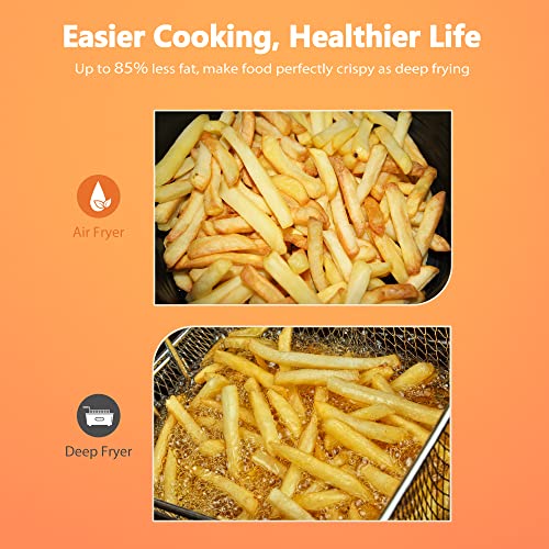 CROWNFUL Smart Air Fryer, 10.6 Quart Large WiFi Convection Toaster Oven Combo with Rotisserie & Dehydrator, Works with Alexa & Google Assistant, Accessories and Online Cookbook Included - Image 5