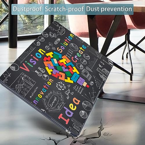 Mektron Designed for Newest MacBook Air 15 INCH M2 Chip A2941 Case 2023 Release 15.3" Liquid Retina Display with Touch ID Cover, Plastic Hard Shell with Keyboard Cover,Geometric Blackboard - Image 7