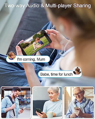 ANRAN Solar Security Cameras Wireless Outdoor, 2K 360° View Battery Powered WiFi Camera for Home Surveillance with Embedded Solar Panel, Spotlight & Siren/PIR Detection/Color Night Vision/2-Way Audio - Image 7