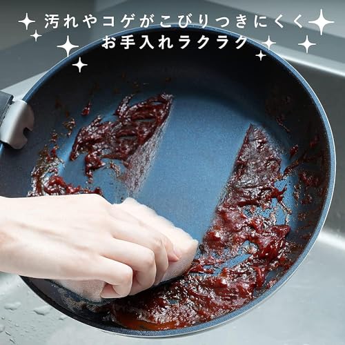 Motase 12pcs Pots and Pans Set, Nonstick Cookware Sets Detachable Handle, Induction Kitchen Cookware Set Non Stick with Removable Handle, RV Cookware Set, Oven Safe, Blue - Image 7