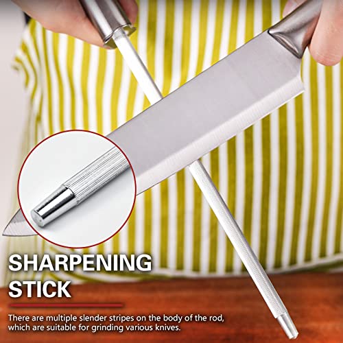 EDOSSA Knife Set - Kitchen Knife Set 8 Pieces Germany Stainless Steel Knife Block Set with Sharpener - Dishwasher Safe Kitchen Knives - Ultra Sharp Chef Knife Set for Kitchen Silver - Image 8