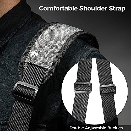 tomtoc 15.6 Inch Laptop Shoulder Bag for 16-inch MacBook Pro M3/M2/M1 Pro/Max A2991 A2780, Multi-Functional Laptop Messenger Bag Briefcase for 15-inch MacBook Air M2/A2941 2023, 15.6-inch Laptops - Image 6