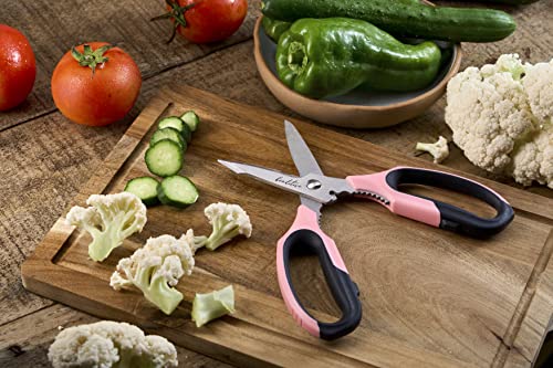 Beaditive Multi-Purpose 8" Kitchen Shears - Detachable, Serrated Blades, Japanese Stainless Steel - Ergonomic Handle, Protective Cover - Dishwasher Safe - Image 8