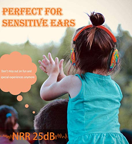 PROHEAR 032 Kids Ear Protection - Noise Cancelling Headphones Ear Muffs for Autism, Toddlers, Children - Orange - Image 6