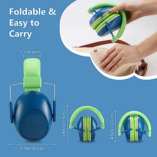ProCase Kids Noise Cancelling Headphones, Kids Ear Protection Noise Canceling Earmuffs, Hearing Protection Noise Reduction for Autism Toddler Children for Autism Toddler Children -Navy - Image 7