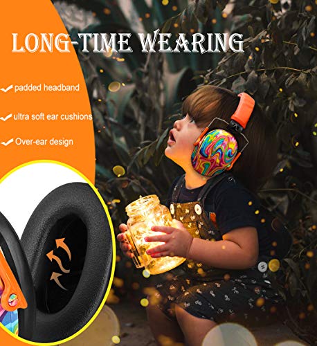 PROHEAR 032 Kids Ear Protection - Noise Cancelling Headphones Ear Muffs for Autism, Toddlers, Children - Orange - Image 4