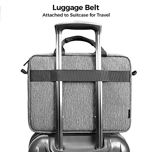 tomtoc 15.6 Inch Laptop Shoulder Bag for 16-inch MacBook Pro M3/M2/M1 Pro/Max A2991 A2780, Multi-Functional Laptop Messenger Bag Briefcase for 15-inch MacBook Air M2/A2941 2023, 15.6-inch Laptops - Image 7