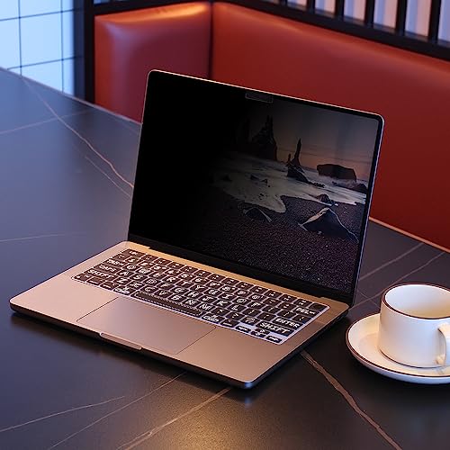 MasiBloom® Privacy Screen protector for MacBook Air 15 Inch 2023 (M2 Chip, A2941) Anti Glare Blue Light Filter Protector Anti Spy Private Security Shield for 15.3 In Mac Air Laptop Computer - Image 5