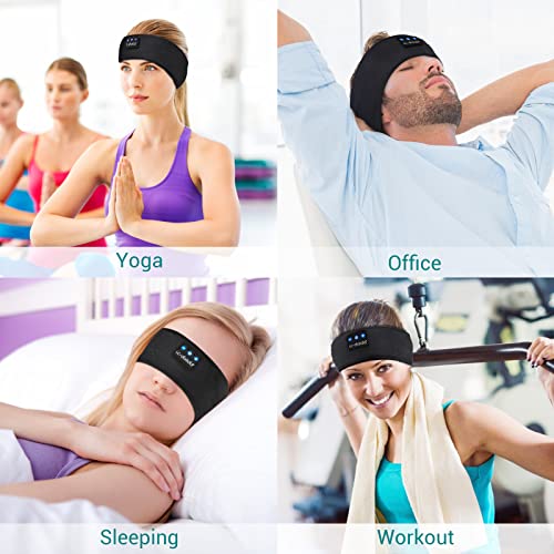 LC-dolida Sleep Headphones Bluetooth Headband • Wireless Sleeping Headphones • IPX6 Waterproof • Sport Bluetooth Headband • for Birthday, Thanksgiving Day, Christmas, Valentine's Day Gifts - Image 7