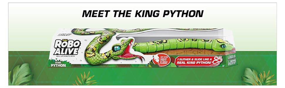 Robo Alive King Python - realistic snake toy for boys