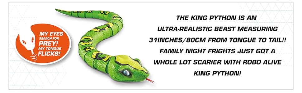 Robo Alive King Python - realistic snake toy for boys